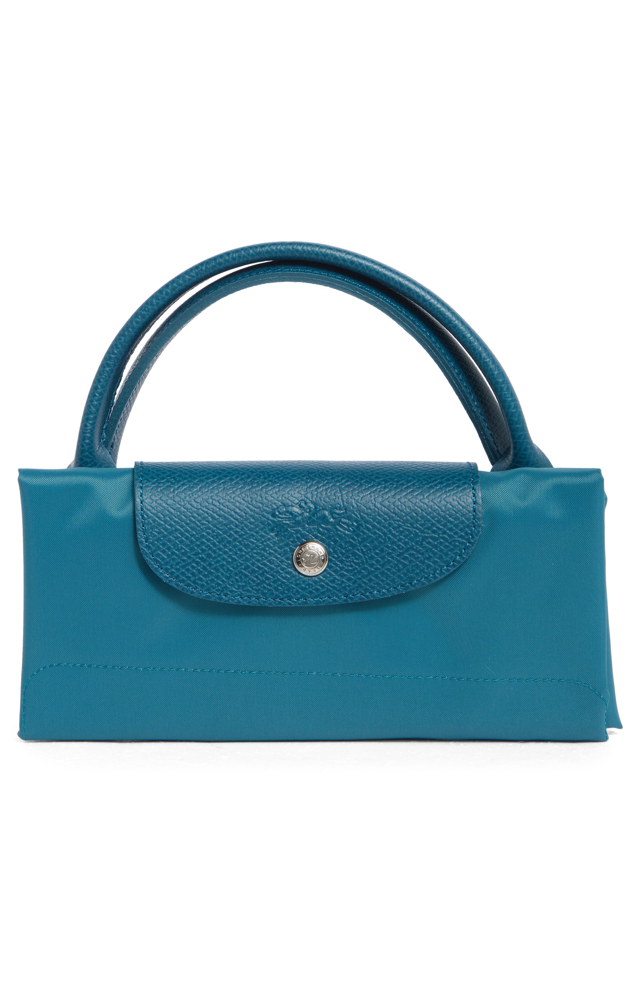 Longchamp Large Travel Duffle Bag, Alternate, color, Peacock