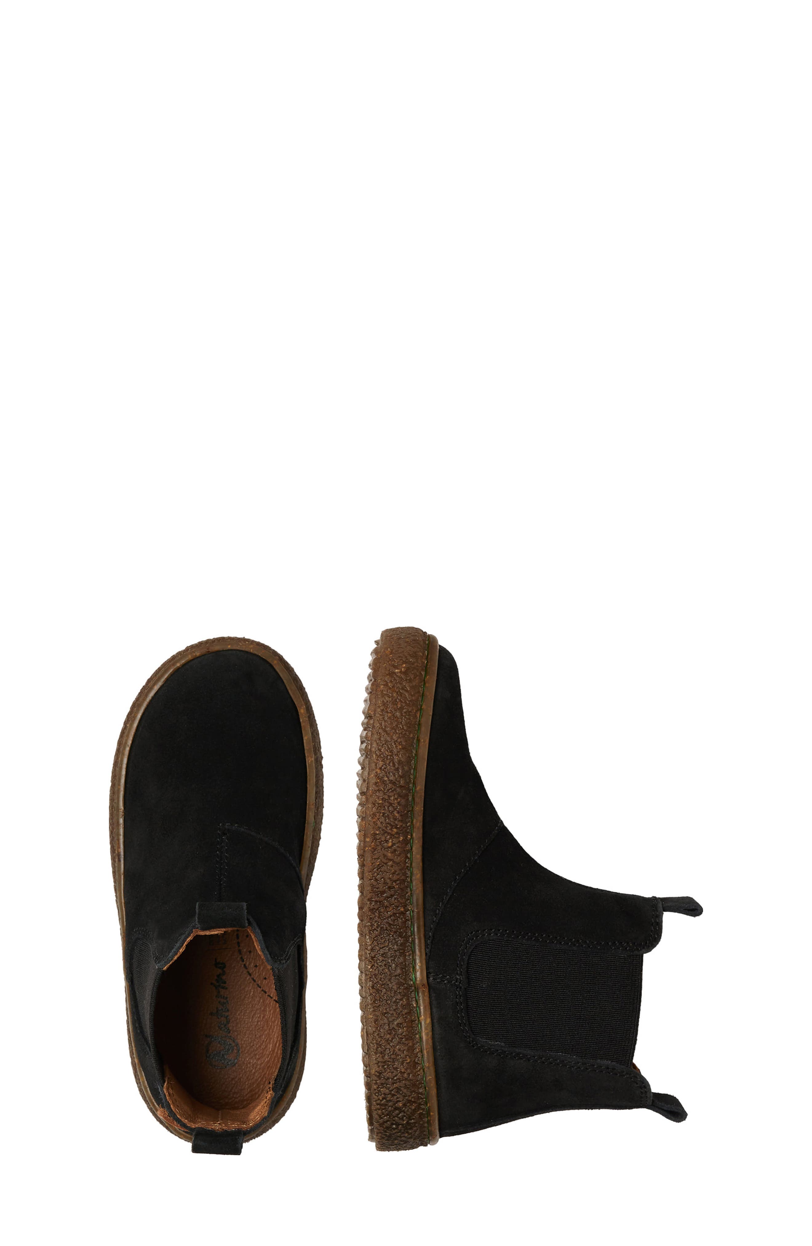 Kids' Figus Chelsea Boot, Alternate, color, BLACK SUEDE