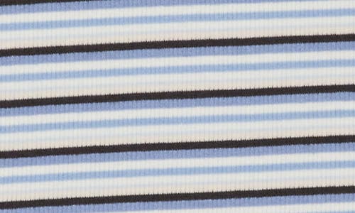 Madden Girl Stripe Scoop Neck Ribbed Tank In Blue