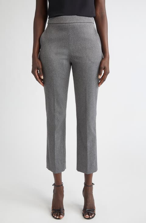 Emma Mélange Stretch Twill Crop Pants