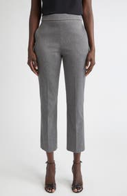 ST. JOHN Emma Mélange Stretch Twill Crop Pants