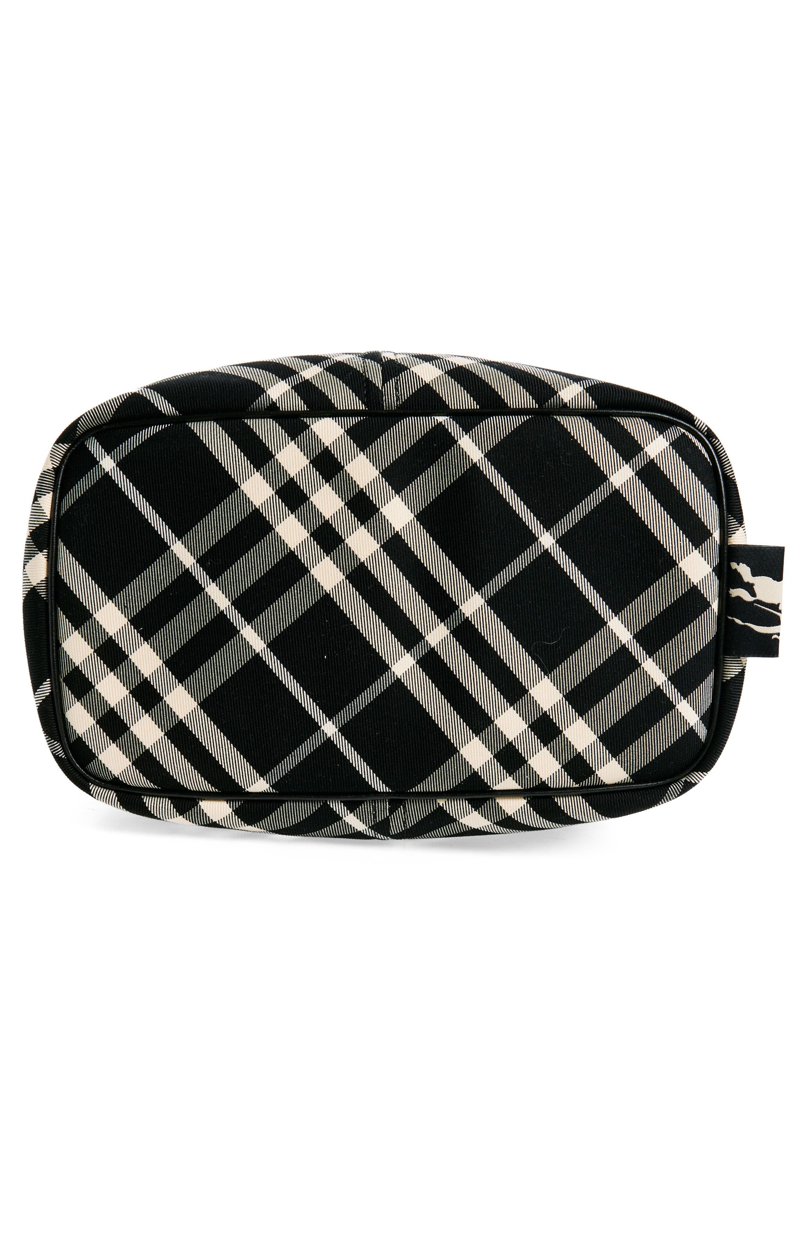 Burberry Medium Twill Drawstring Bucket Handbag, Alternate, color, 