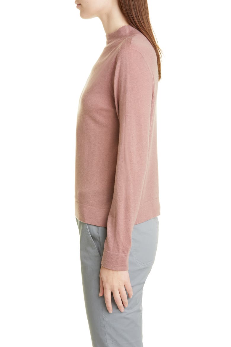 Funnel Neck Wool Blend Sweater, Alternate, color, MAUVE ORCHID