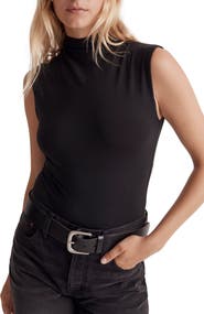 Madewell Funnel Neck Crop Muscle Tee