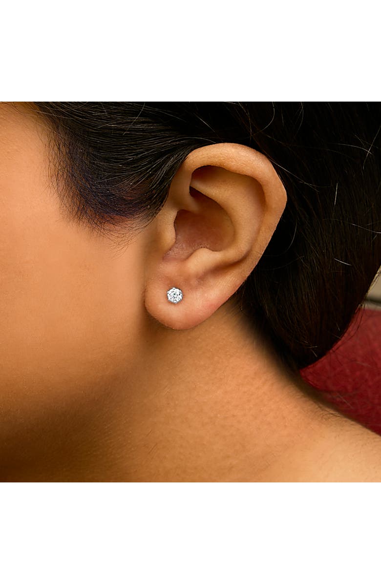 Haus of Brilliance 14K White Gold 1/2 Cttw Lab-Grown Diamond Stud Earrings, Alternate, color, White