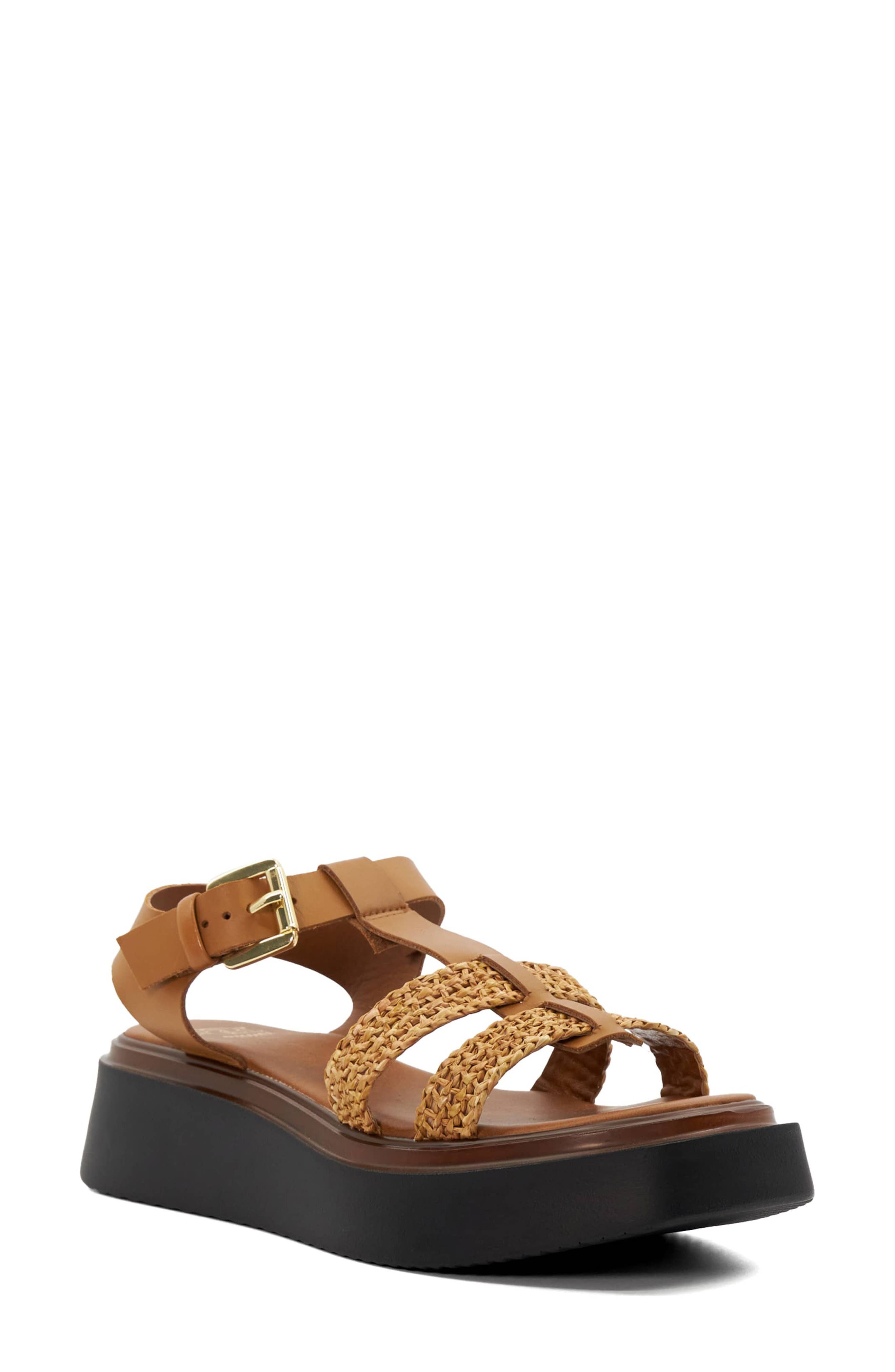 Dune London Lyons Platform Sandal, Main, color, Tan