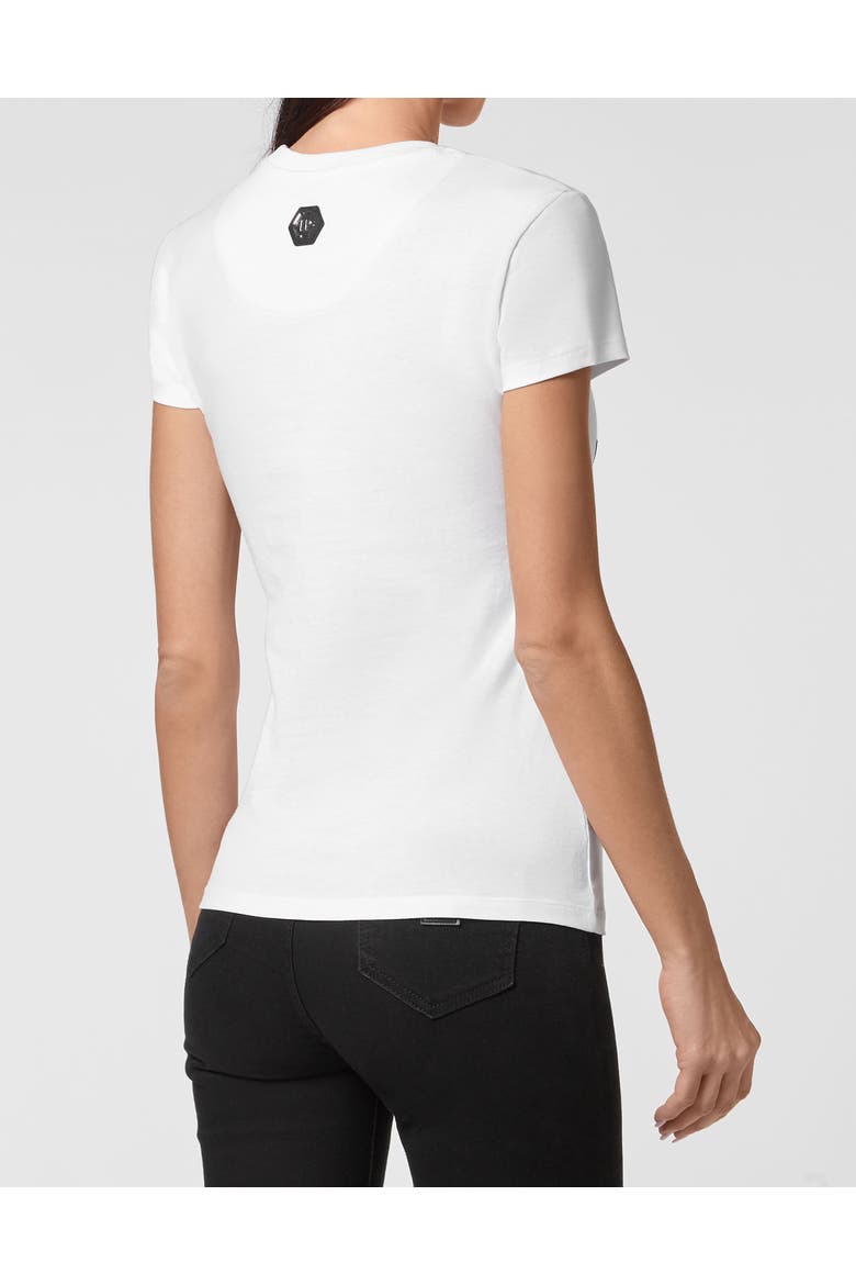 T-Shirt Round Neck Women, Alternate, color, white