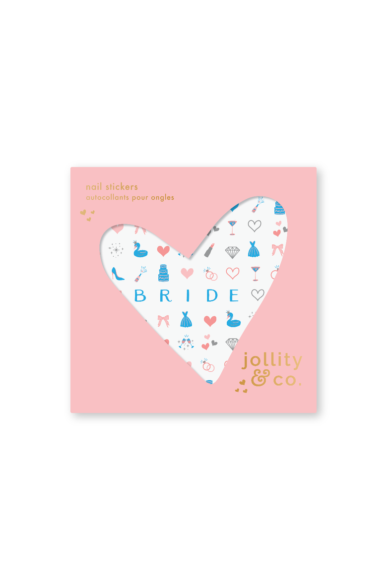 Camp Bachelorette Bride Nail Stickers, Main, color, Assorted Pre-Pack