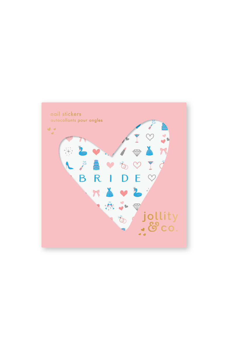 Jollity & Co. Camp Bachelorette Bride Nail Stickers, Main, color, Assorted Pre-Pack