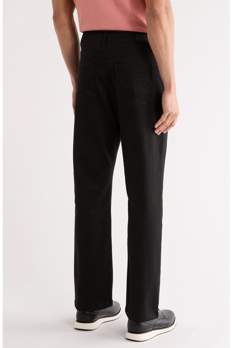 Satin Twill Chino Pants, Alternate, color, BLACK
