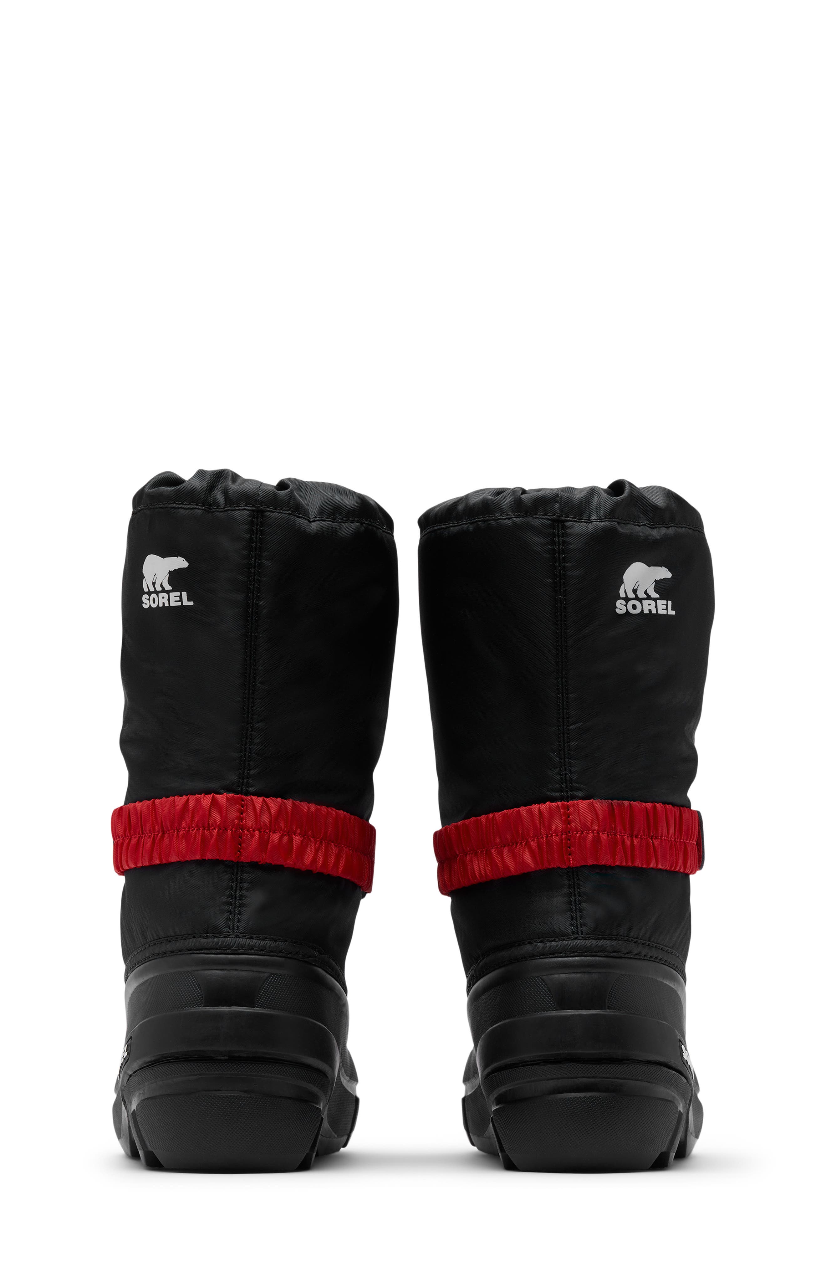 Kids' Flurry Boot, Alternate, color, BLACK/ BRIGHT RED
