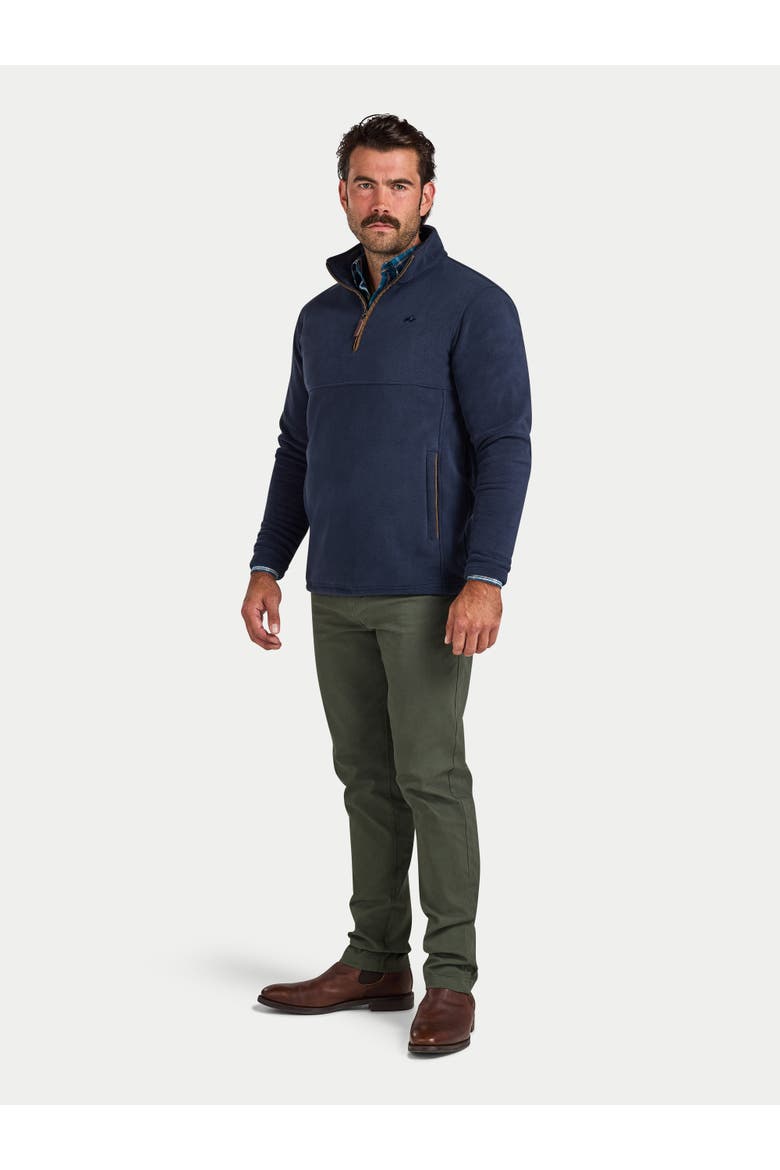 Quarter Zip Fleece Sweatshirt, Alternate, color, Navy