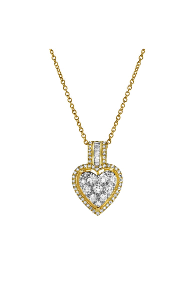 Heart of Grace Diamond Pendant in 10K Yellow Gold, Main, color, 10K Yellow Gold