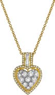 LuvMyJewelry Heart of Grace Diamond Pendant in 10K Yellow Gold