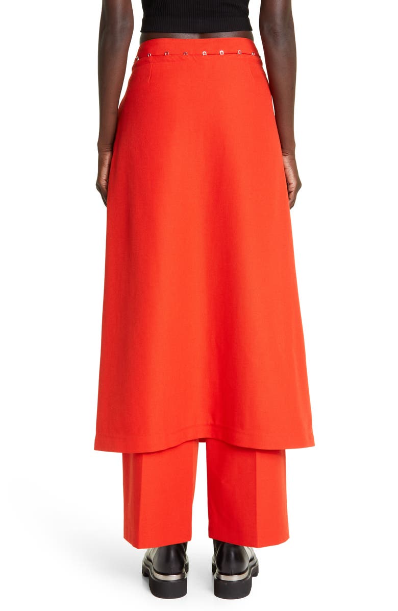 Dion Lee Skirt Overlay Suiting Pants, Alternate, color,