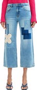 Desigual Patchwork Crop Jeans