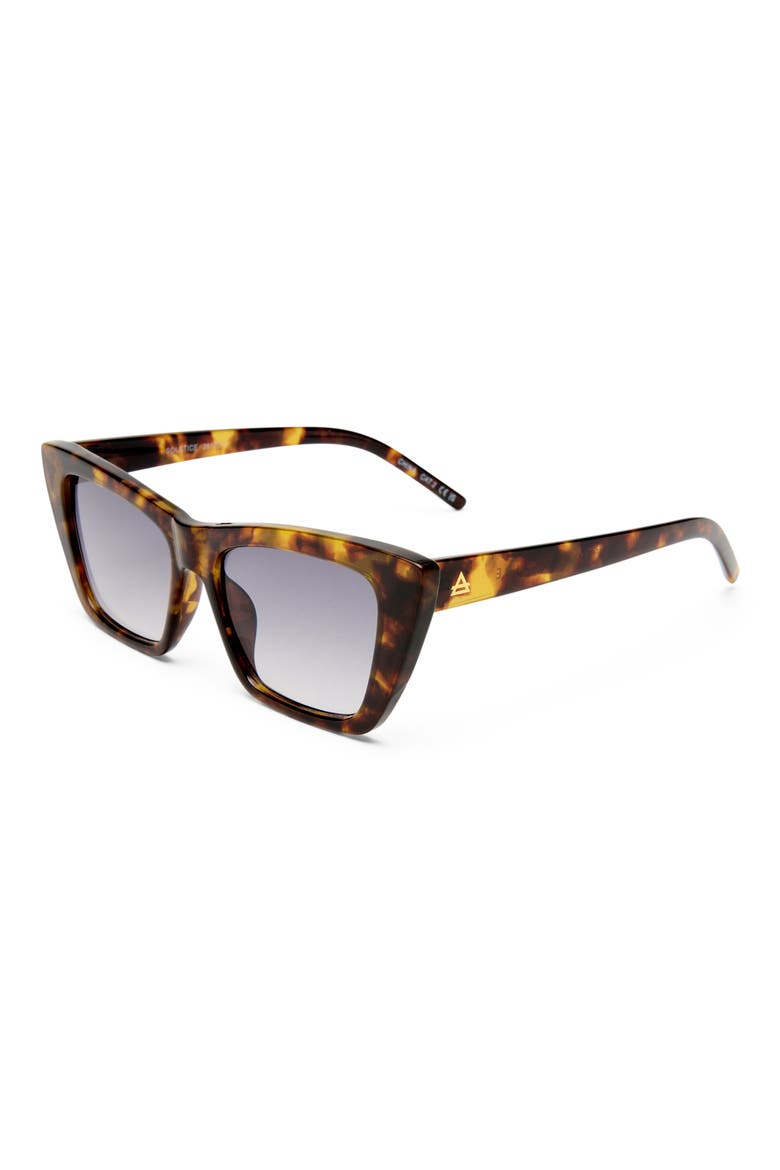 Solstice 53mm Cat Eye Sunglasses, Alternate, color, HONEY TORT / COOL SMOKE GRAD
