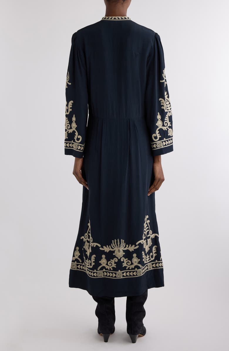 Isabel Marant Étoile Feliana Embroidered Long Sleeve Maxi Dress, Alternate, color,