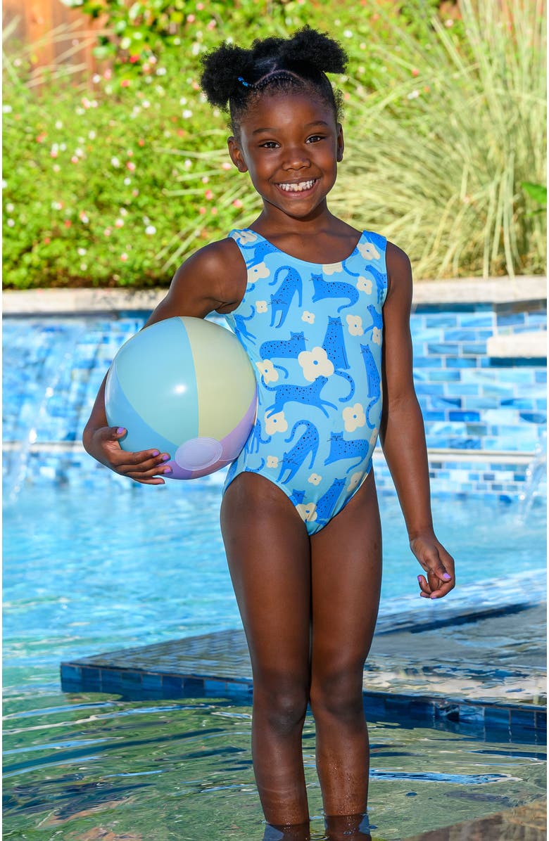 Destira Wild Flower Mint One Piece Swimsuit, Alternate, color, Wild Flower Mint