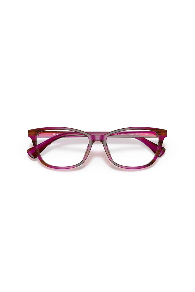 53mm Rectangle optical glasses, Alternate, color, Pink