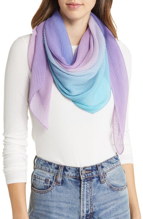 Pleated Square Scarf