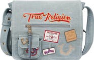 True Religion Multipatch Denim Messenger Bag