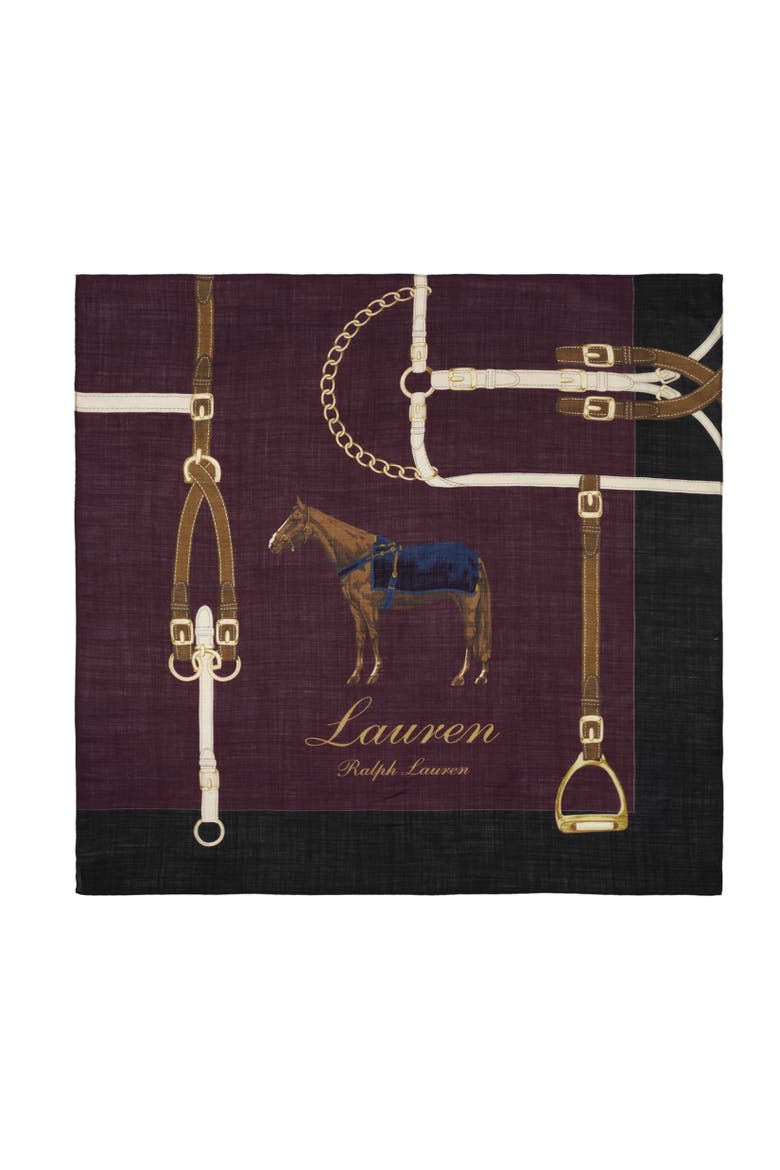 equestrian square, Main, color, dark garnet