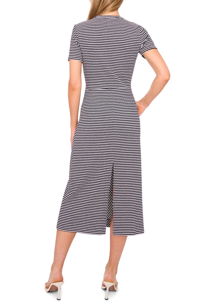 Twist Stripe T-Shirt Dress, Alternate, color, BARITONE BLUE