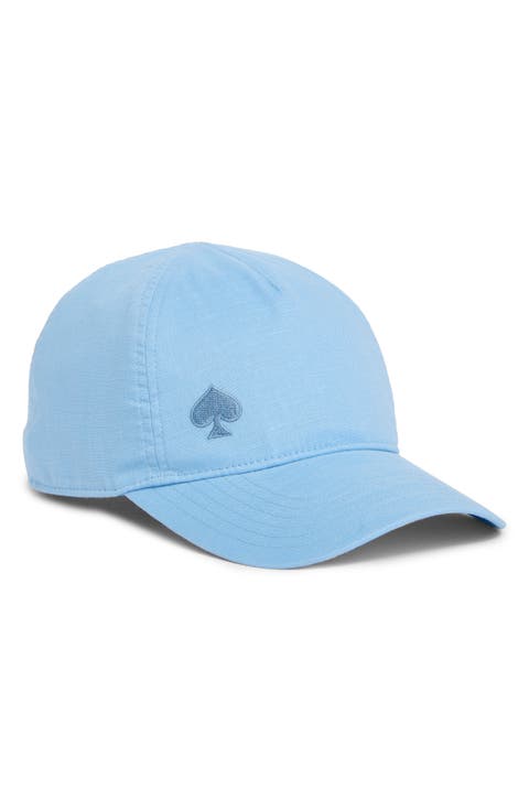 spade cotton & linen blend baseball cap