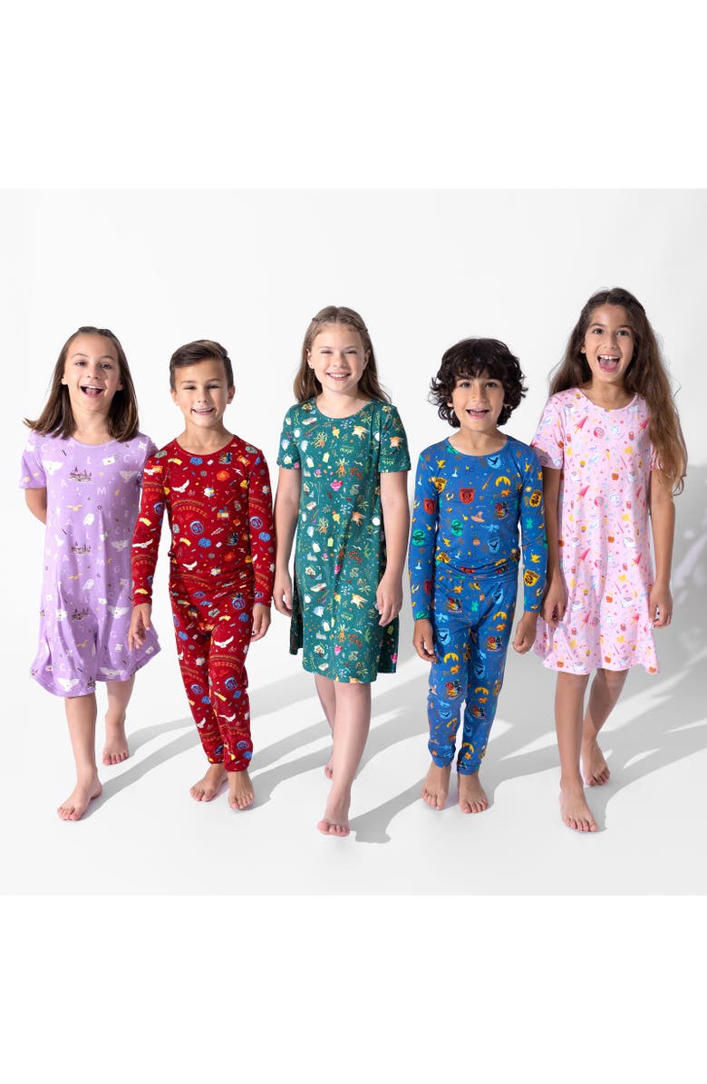 Bellabu Bear Kids' Hedwig's Magical Mail Short Sleeve Dress, Alternate, color, Hedwig's Magical Mail