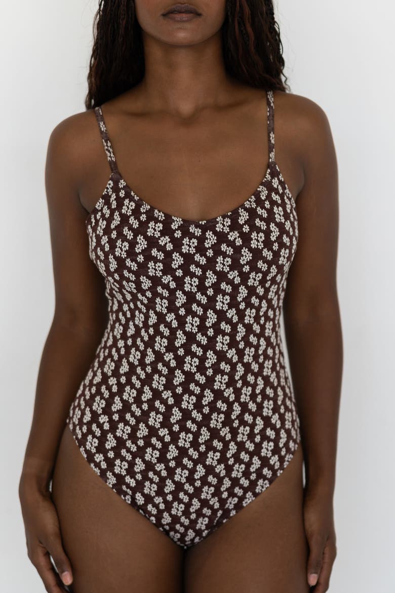 Chloe One Piece Swimsuit, Main, color, Brown