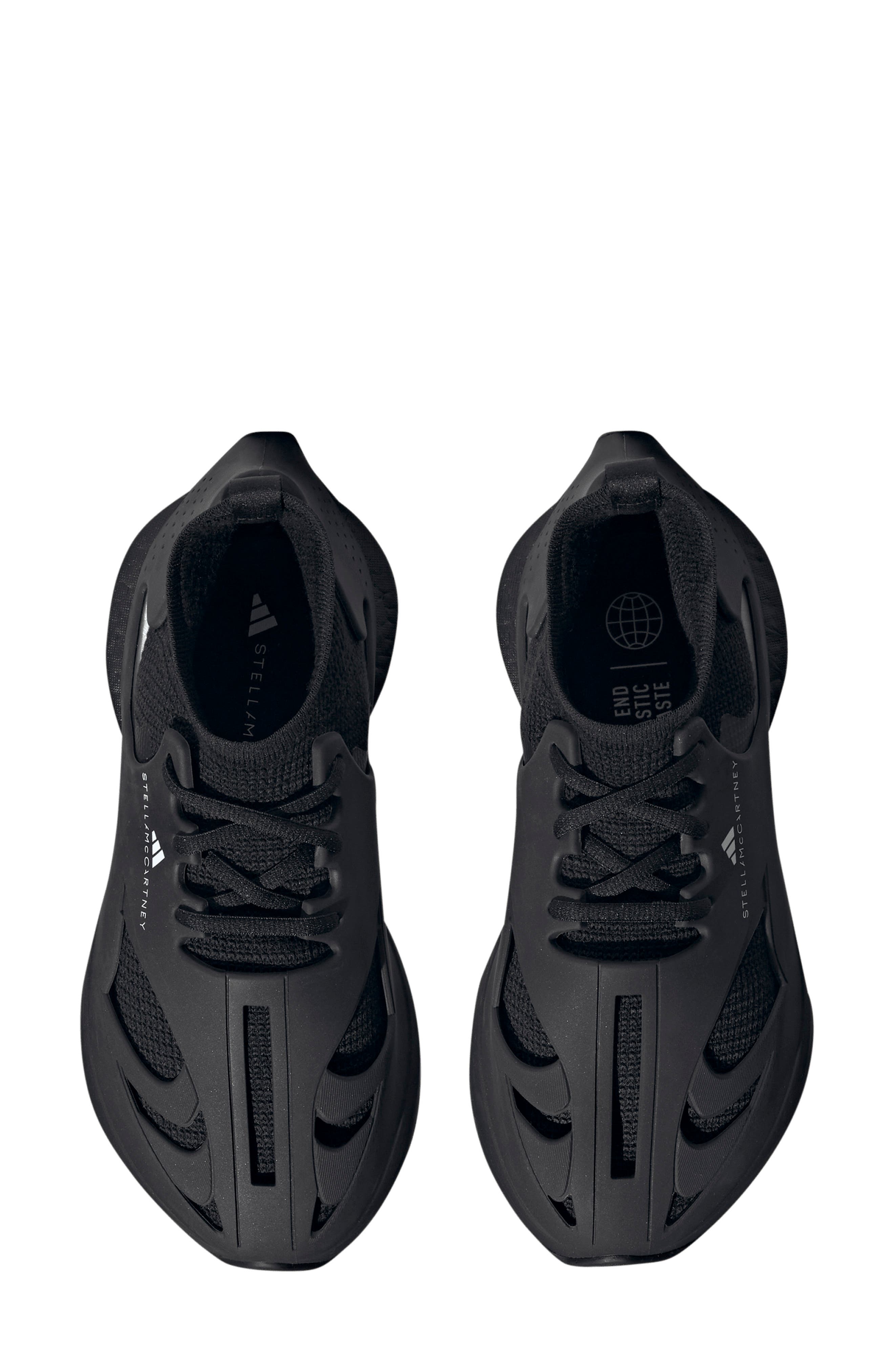 adidas by Stella McCartney ASMC Sportswear Run Sneaker, Alternate, color, Core Black/White/Black