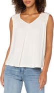 Liverpool Los Angeles Shirred Sleeveless Knit Top