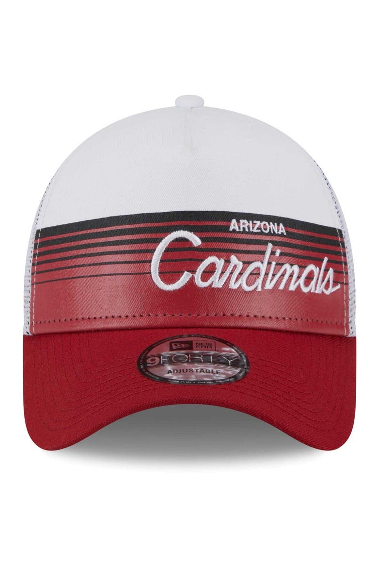 Men's New Era Cardinal Arizona Cardinals Horizon A-Frame 9FORTY Snapback Hat, Alternate, color, Cardinal