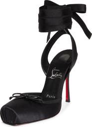 Christian Louboutin Cassia Lace-Up Slingback Pump