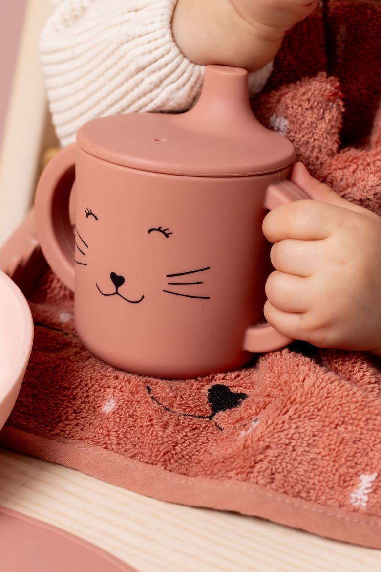 Silicone Sippy Cup, Alternate, color, Mrs. Cat
