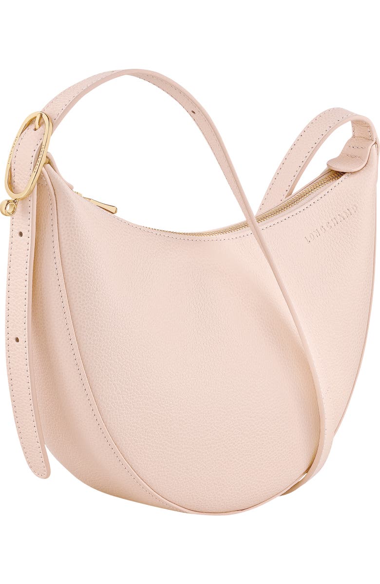Longchamp Le Foulonne Small Leather Crossbody Bag, Alternate, color, Cream