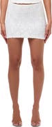 Naked Wardrobe Sequin Miniskirt