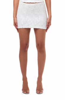 Naked Wardrobe Sequin Miniskirt