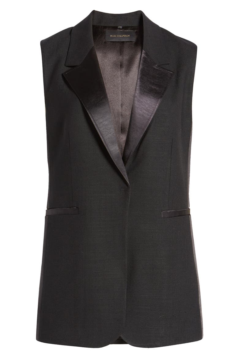 Helena Vest, Alternate, color, BLACK