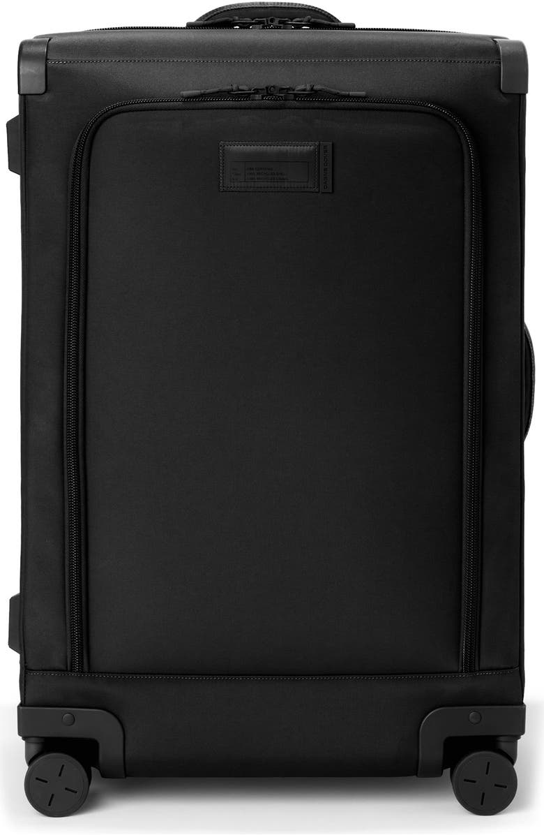 Dagne Dover Sydney Checked Rolling Luggage, Main, color, Onyx