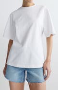 DL1961 Cotton Jersey Peplum Girlfriend T-Shirt