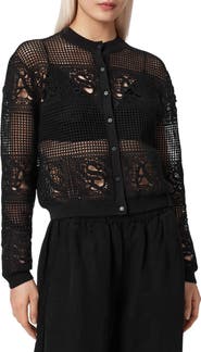 AllSaints Kyra Mesh Cardigan