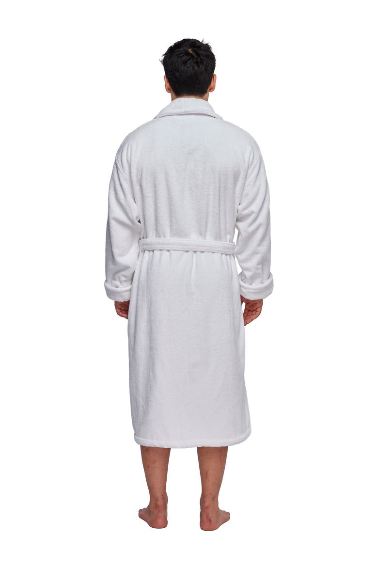Men's Luxury Turkish Cotton Heavy Robe, Alternate, color, White