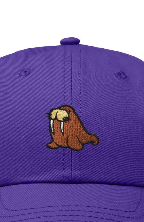Dalix Walrus Embroidered Outdoor Cap In Purple