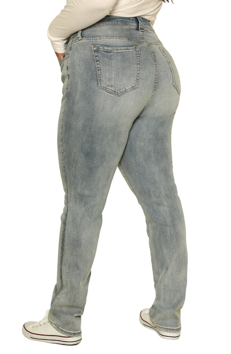 SLINK Jeans High Waist Straight Leg Jeans, Alternate, color,