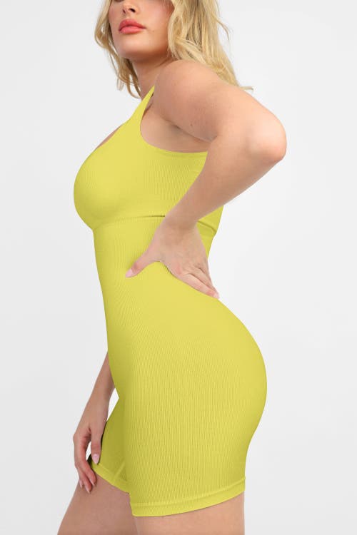 Popilush Shapewear Seamless Square Neck Smoothing Sport Romper