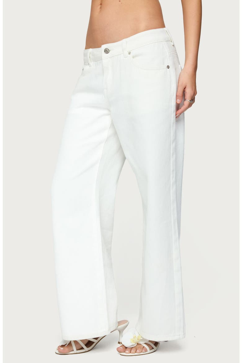 Roman Low Rise Slouchy Jeans, Alternate, color, WHITE