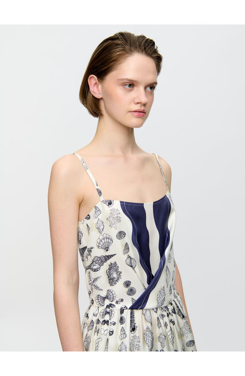 Callas Milano Samantha Print dress, Alternate, color, Navy / Ivory