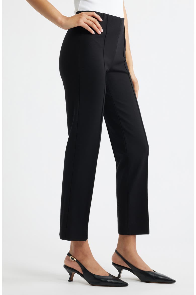 Irina Ankle Cigarette Pants, Alternate, color, BLACK